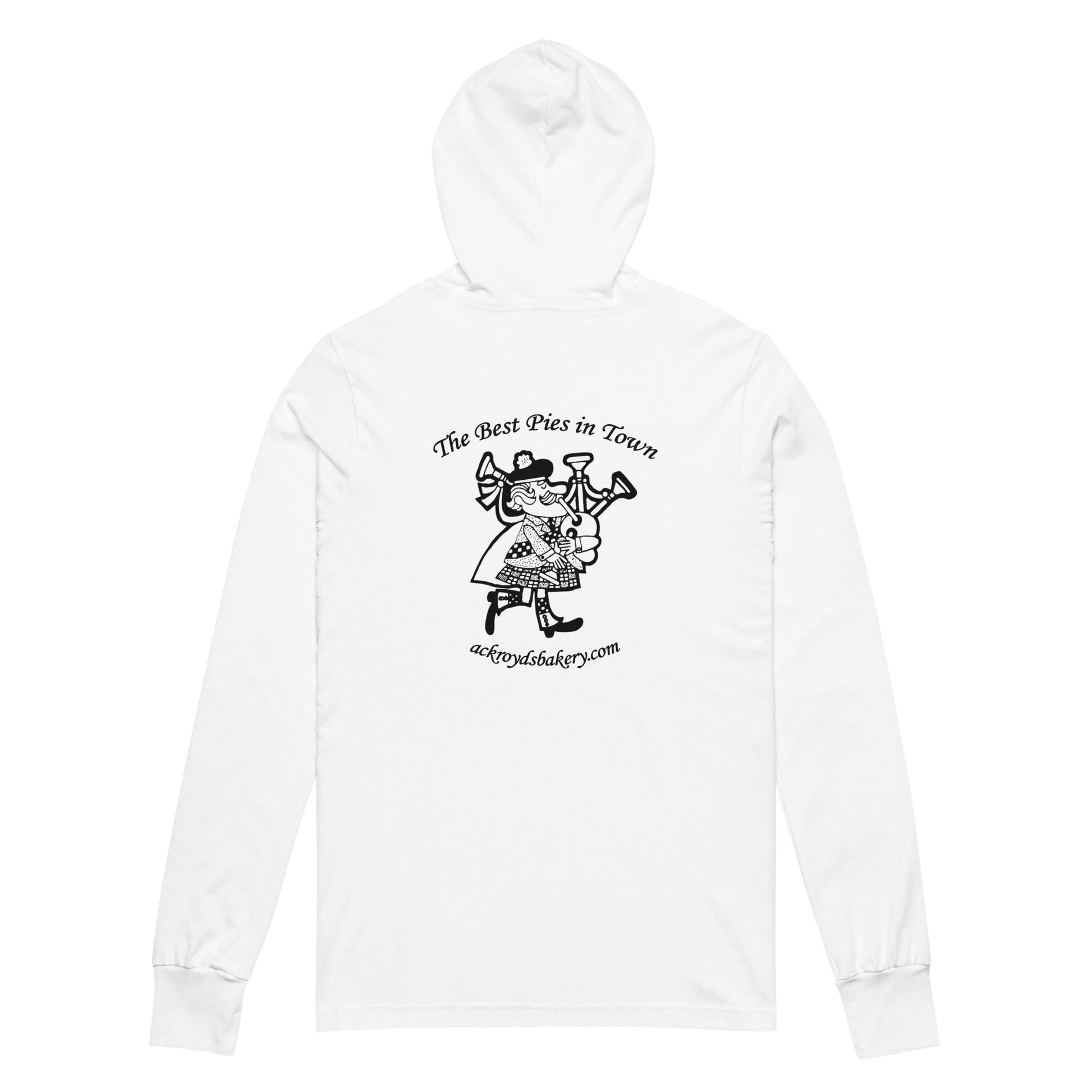 Ackroyd's Bagpiper Hooded Long - sleeve Tee - Ackroyd's Scottish Bakery