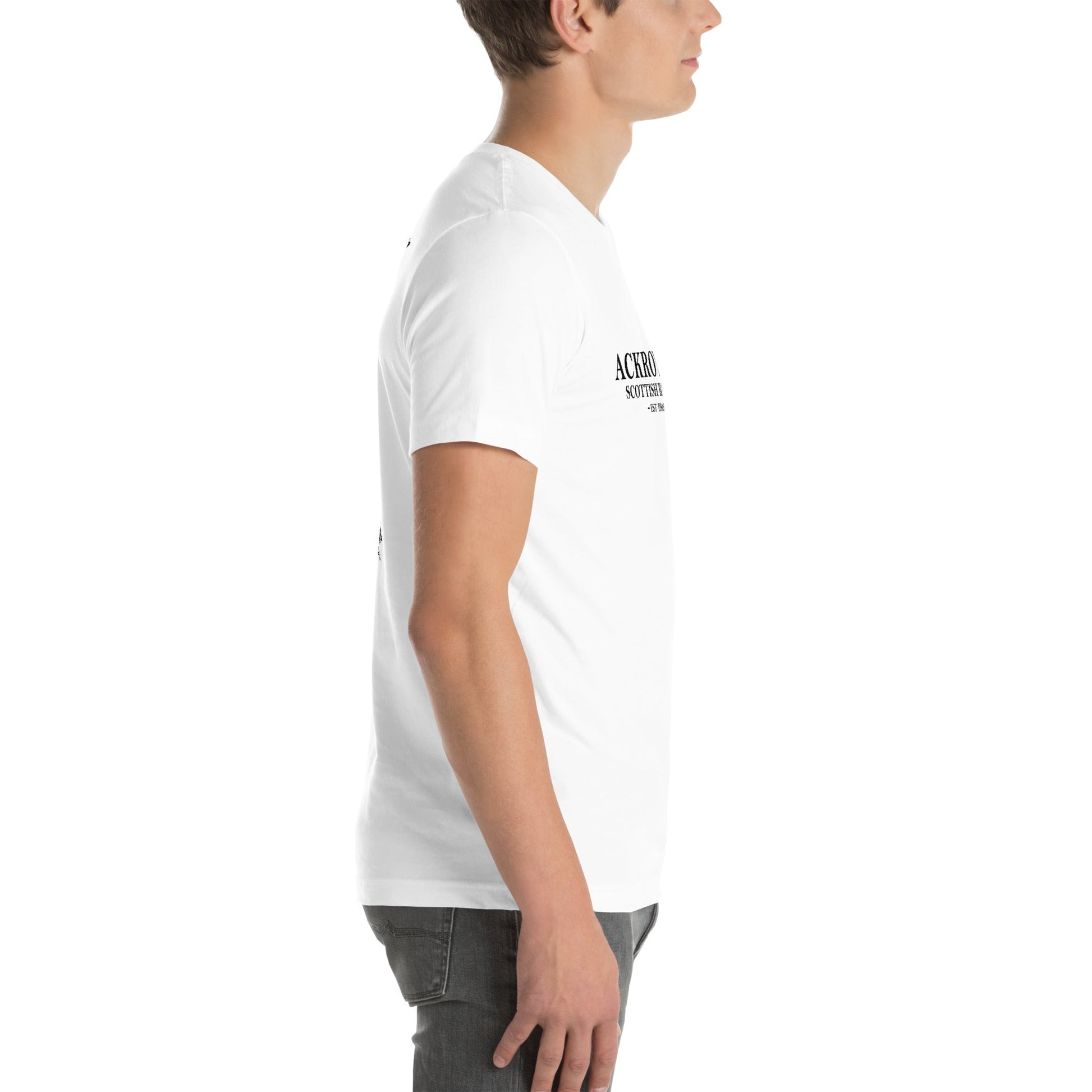 Ackroyd's Bakery Bagpiper Unisex t - shirt - Ackroyd's Scottish Bakery