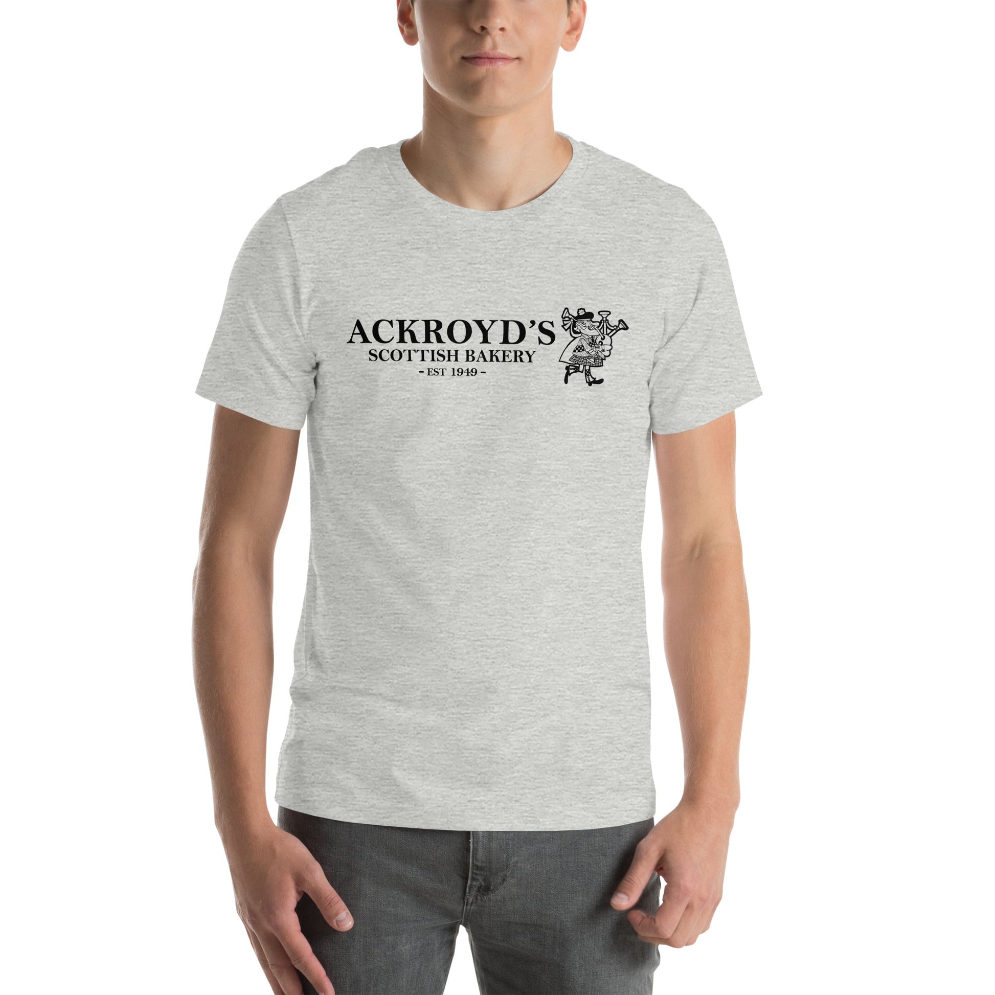 Ackroyd's Bakery Bagpiper Unisex t - shirt - Ackroyd's Scottish Bakery