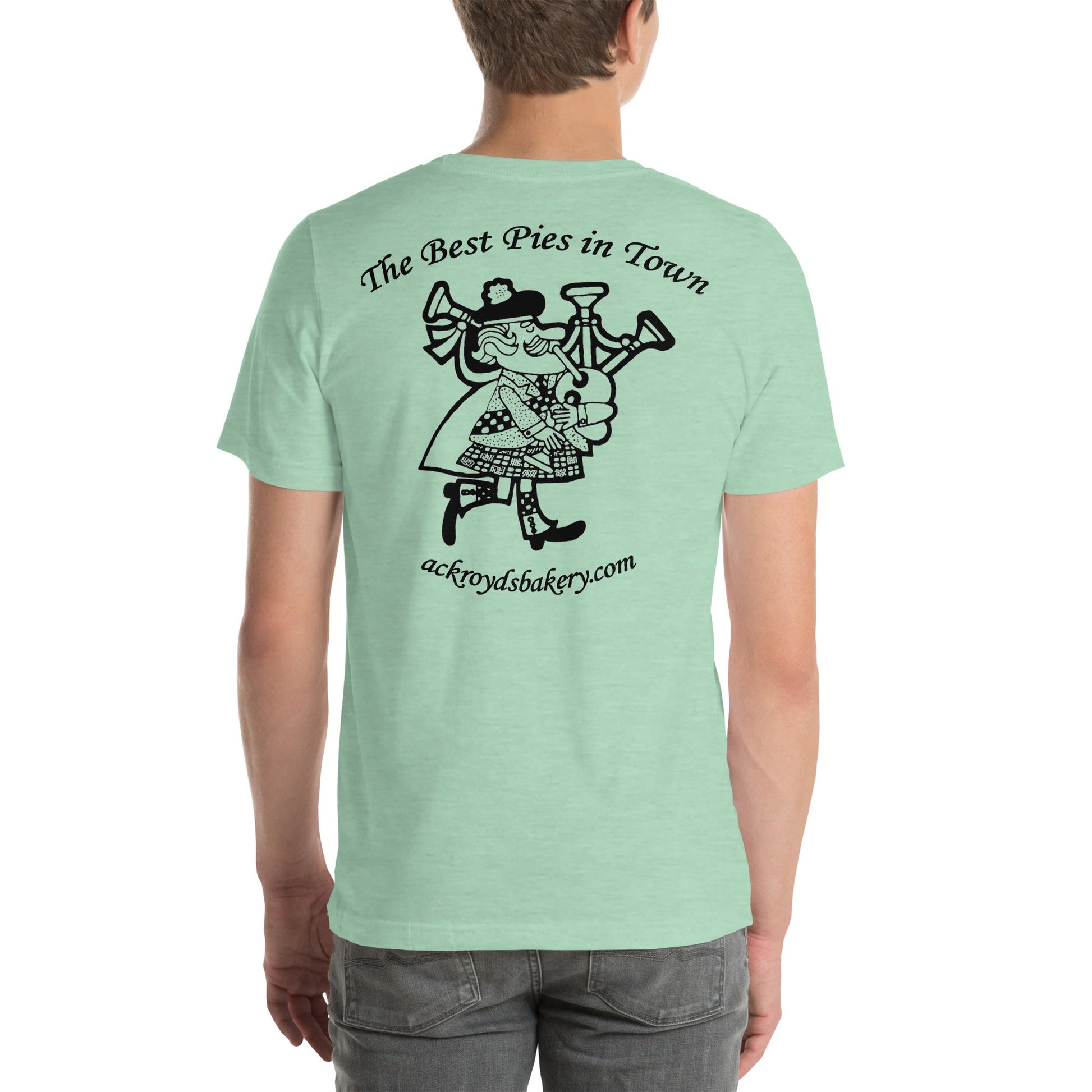 Ackroyd's Bakery Bagpiper Unisex t - shirt - Ackroyd's Scottish Bakery