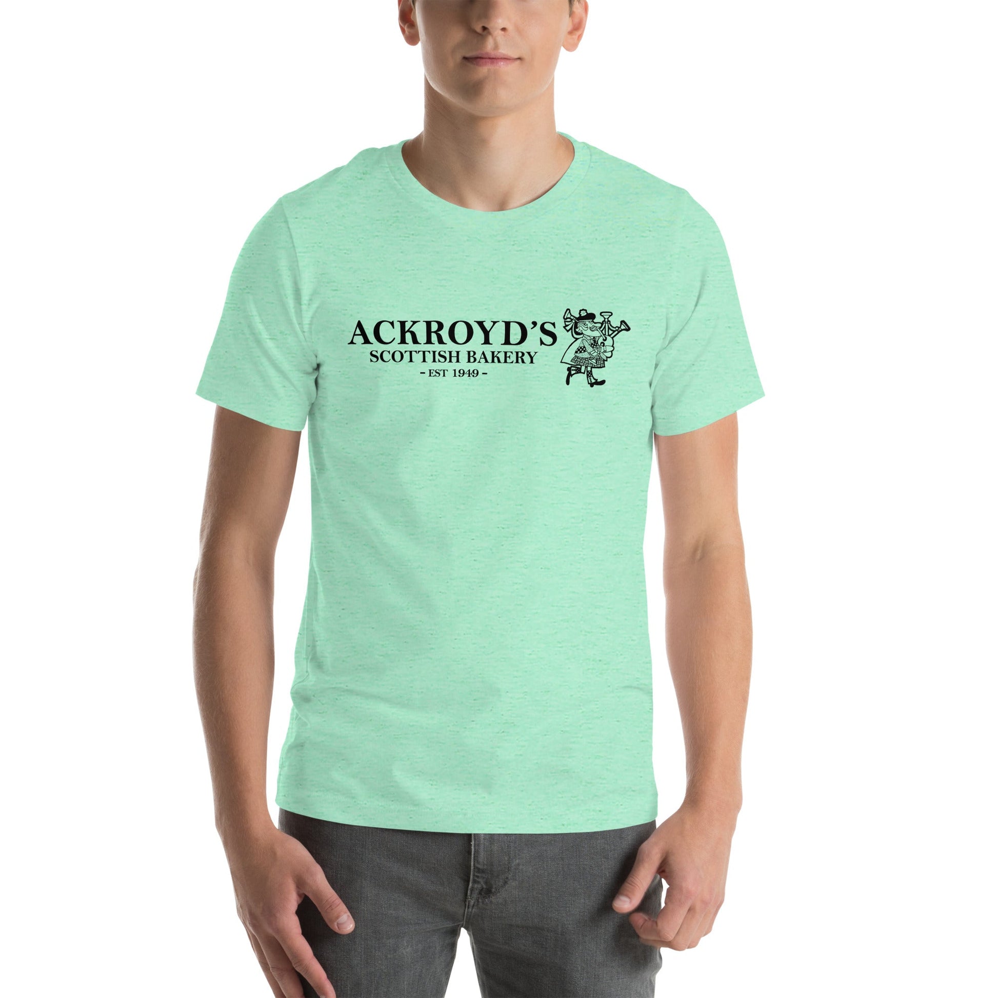Ackroyd's Bakery Bagpiper Unisex t - shirt - Ackroyd's Scottish Bakery