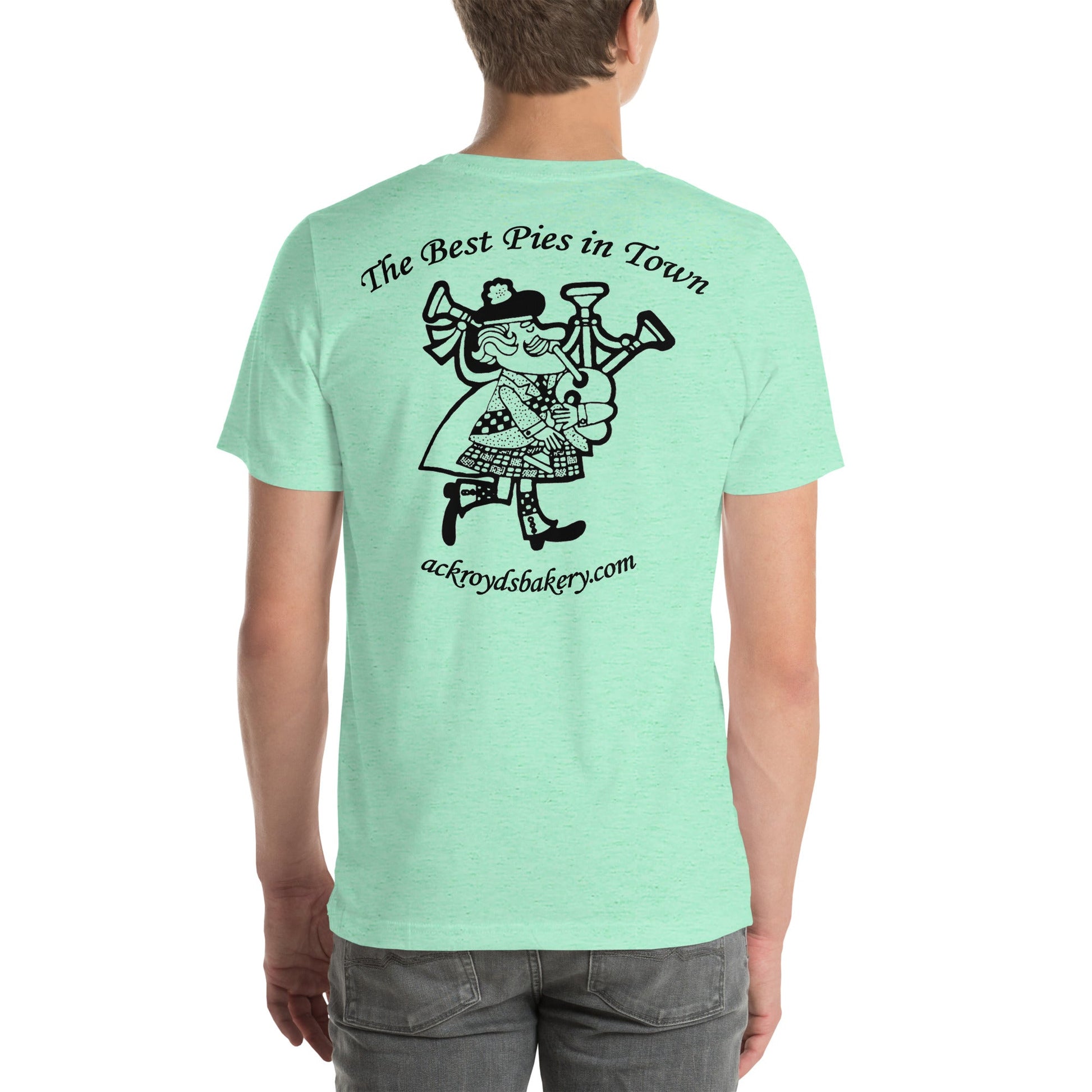 Ackroyd's Bakery Bagpiper Unisex t - shirt - Ackroyd's Scottish Bakery