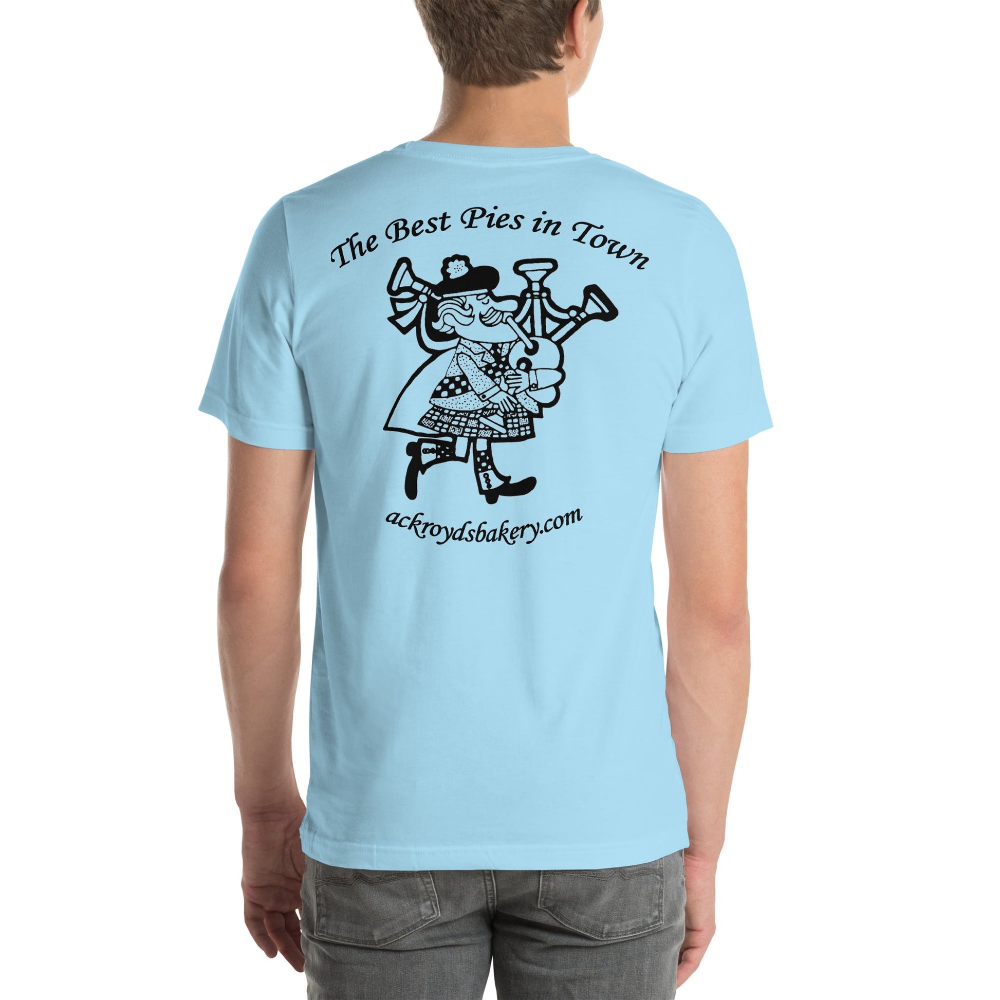 Ackroyd's Bakery Bagpiper Unisex t - shirt - Ackroyd's Scottish Bakery