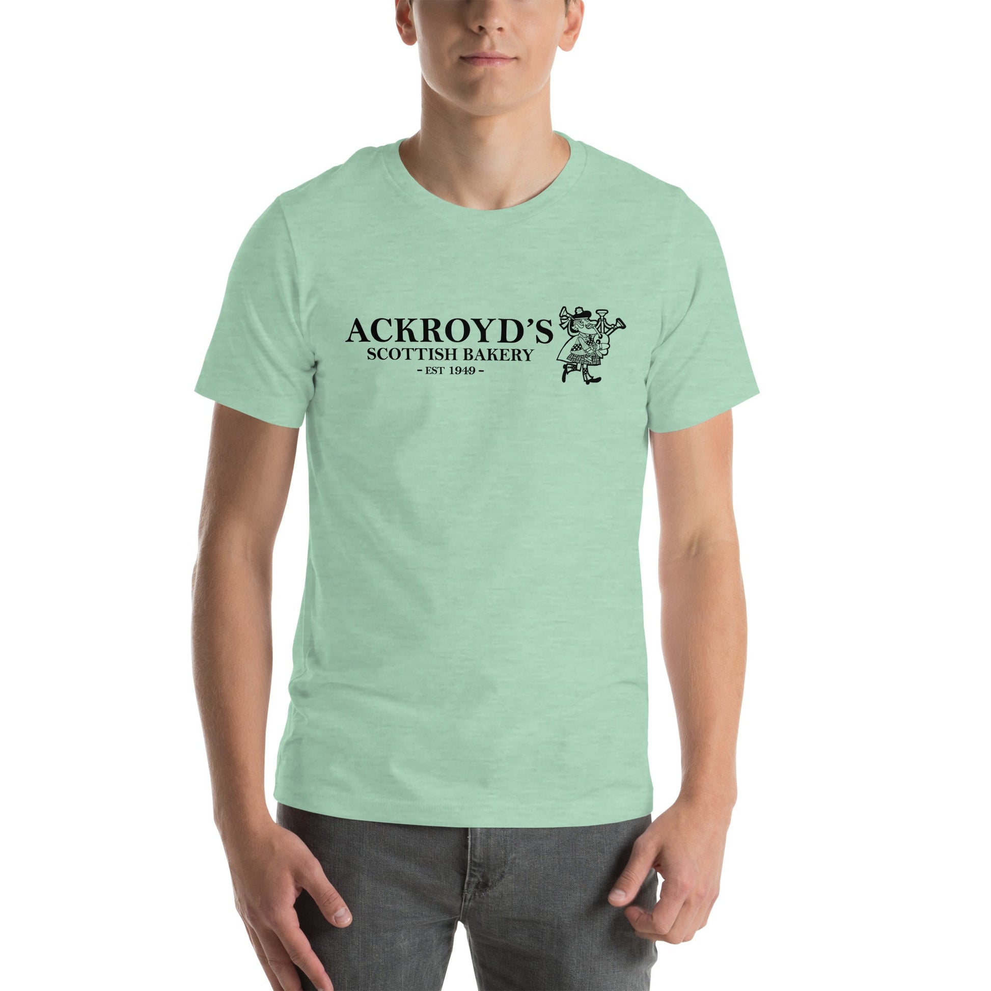 Ackroyd's Bakery Bagpiper Unisex t - shirt - Ackroyd's Scottish Bakery