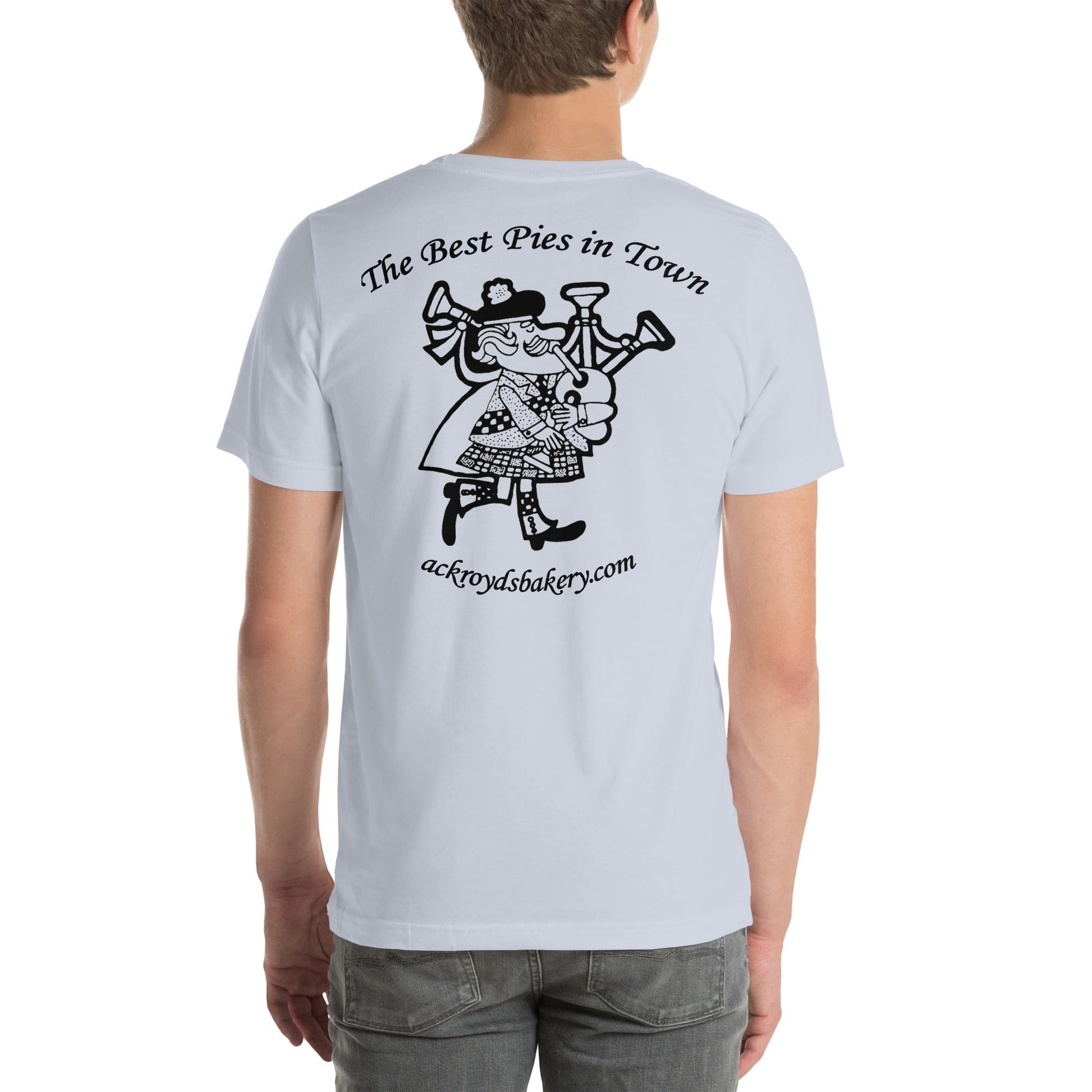Ackroyd's Bakery Bagpiper Unisex t - shirt - Ackroyd's Scottish Bakery