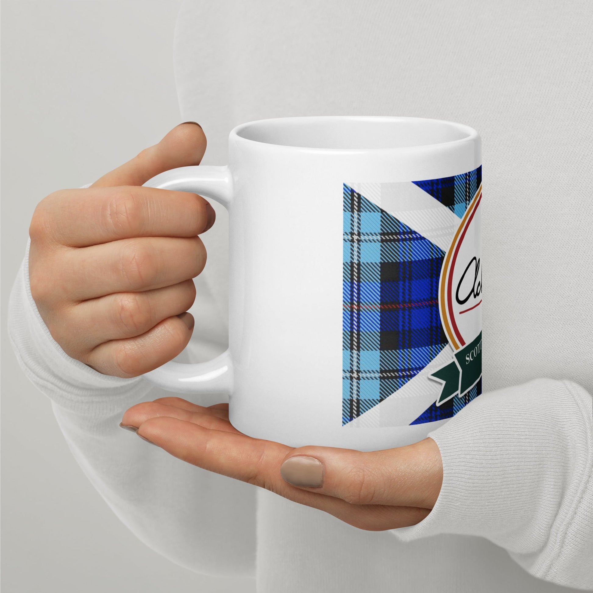 Ackroyd's Bakery Round Logo White glossy Mug - Ackroyd's Scottish Bakery