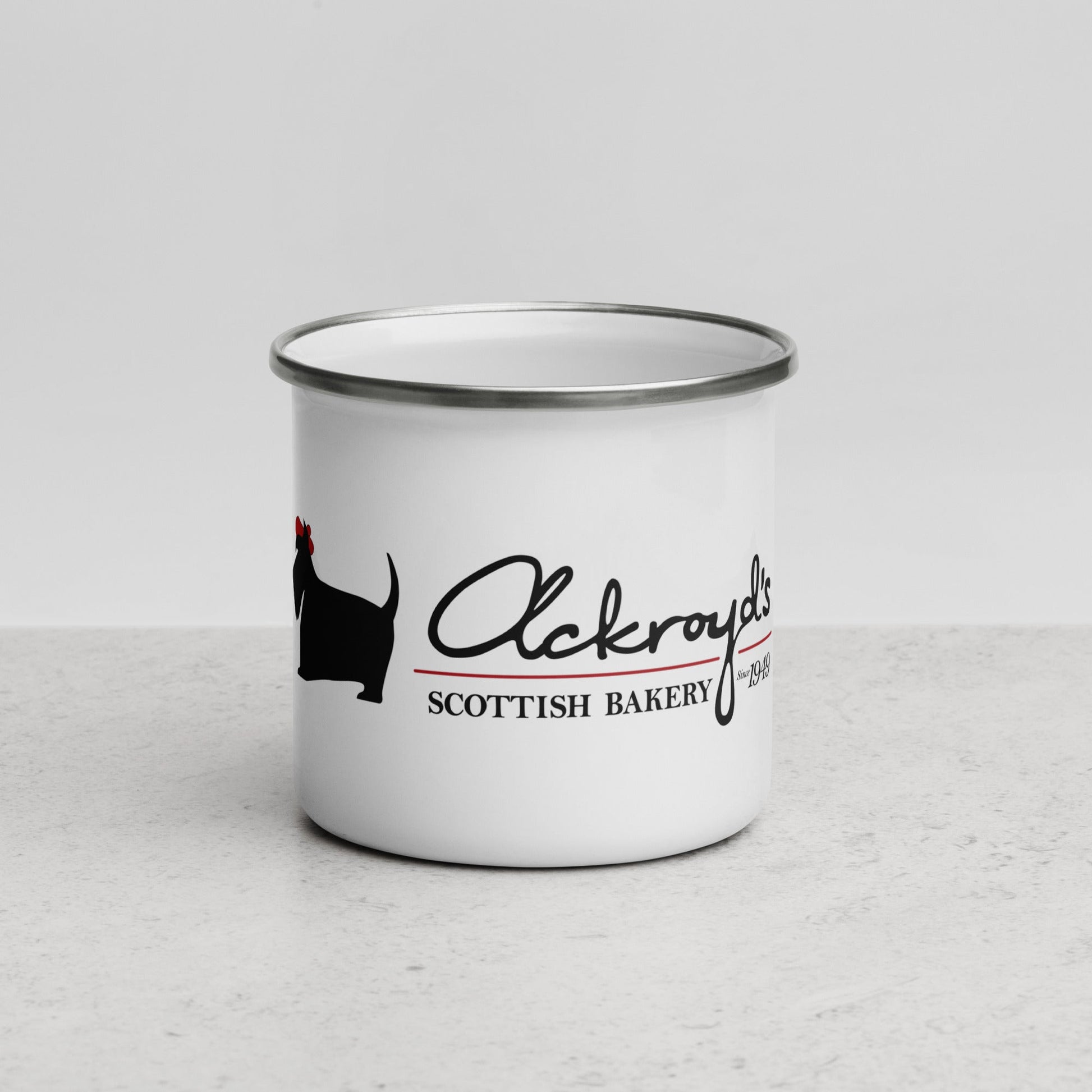 Ackroyd's Enamel Camper Mug - Ackroyd's Scottish Bakery