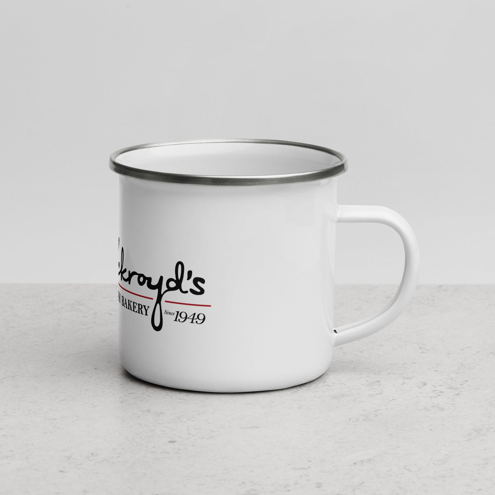 Ackroyd's Enamel Camper Mug - Ackroyd's Scottish Bakery