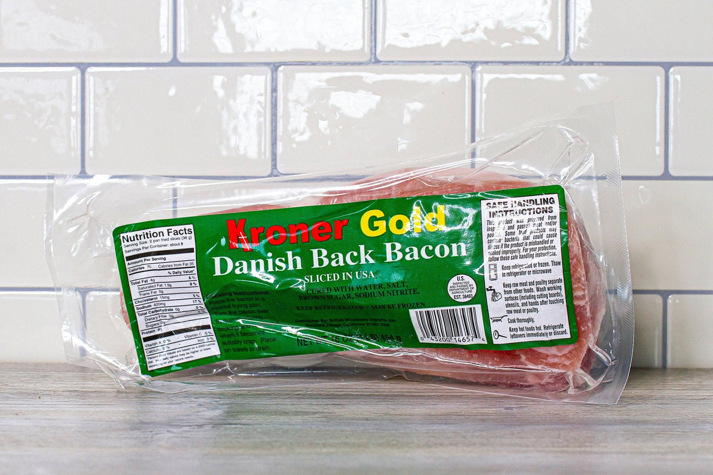 Kroner Gold Back Bacon (454g) - Ackroyd's Scottish Bakery