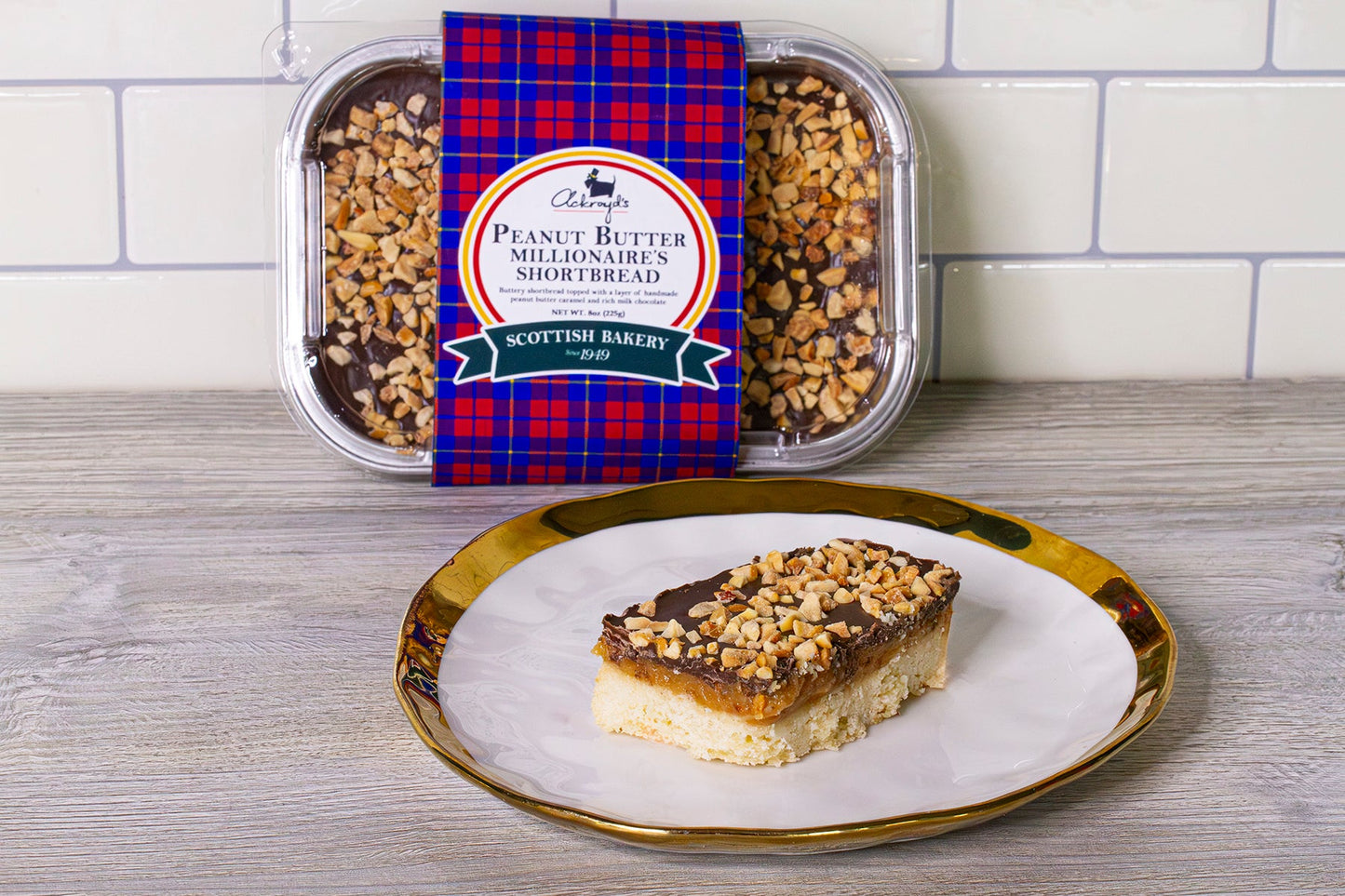 Peanut Butter Millionaire's Shortbread - Ackroyd's Scottish Bakery