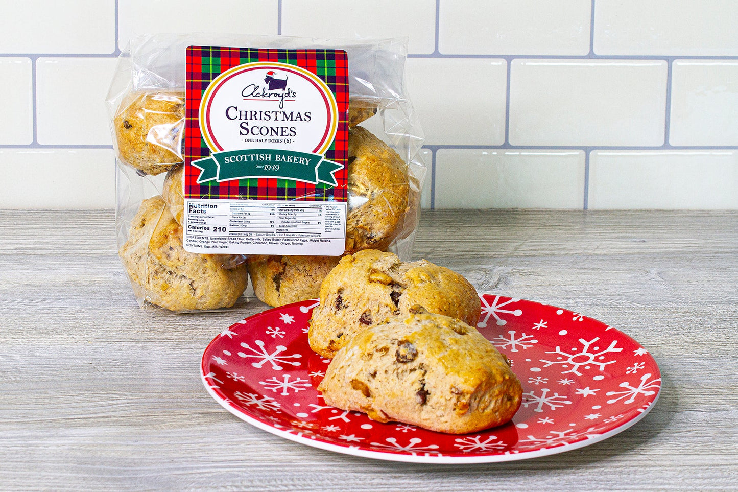 Ackroyd's Scones: Christmas Scones - Ackroyd's Scottish Bakery