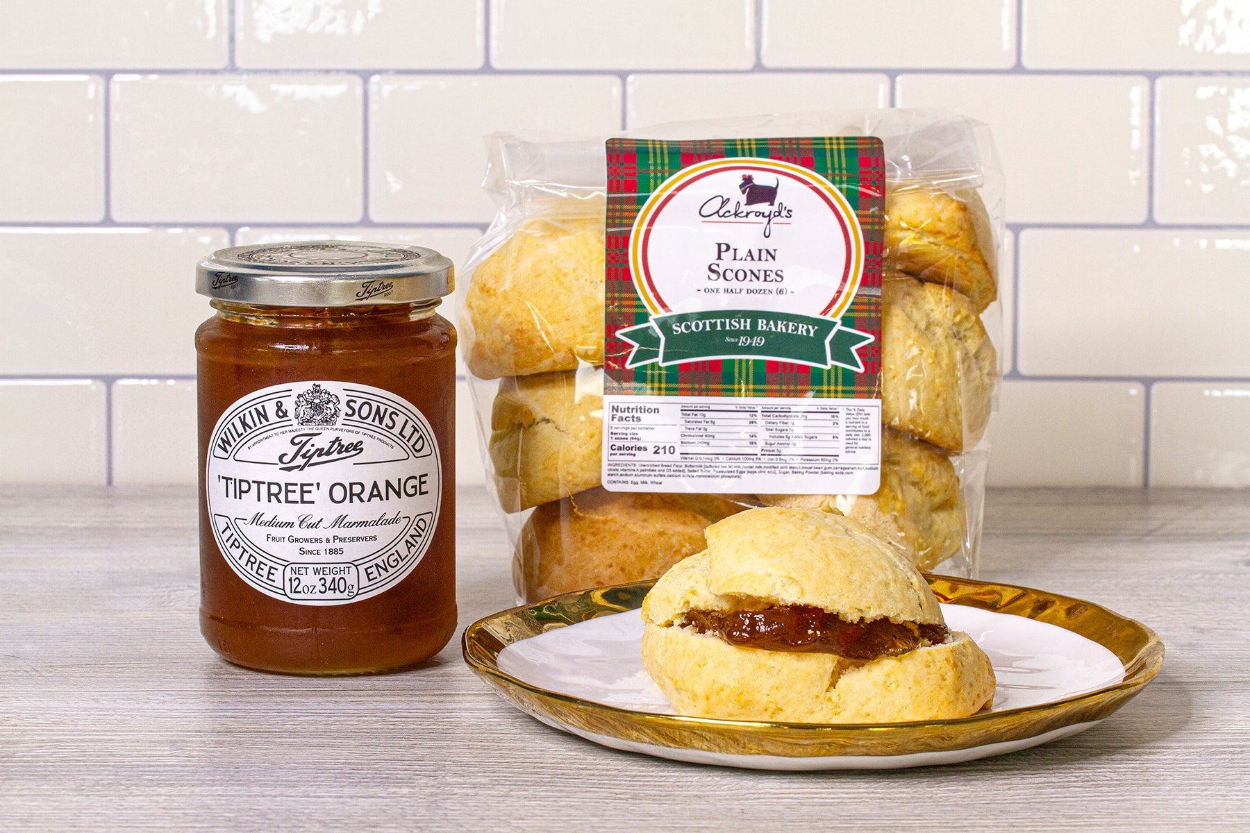 Ackroyd's Scones: Plain (6 Pack) - Ackroyd's Scottish Bakery