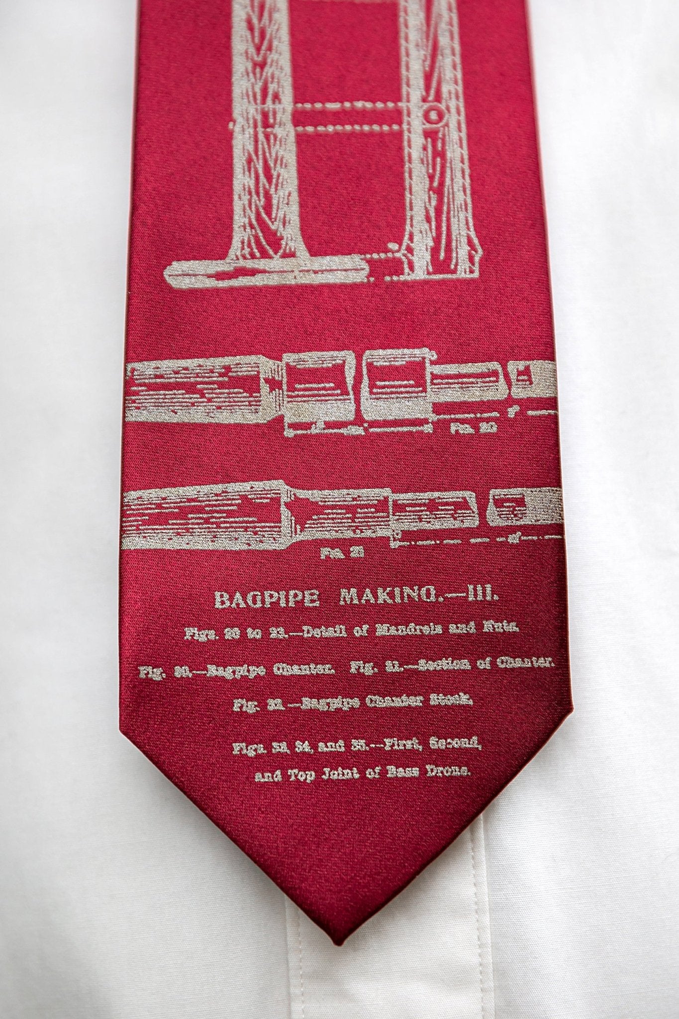 CyberOptix Bagpipes Necktie - Ackroyd's Scottish Bakery
