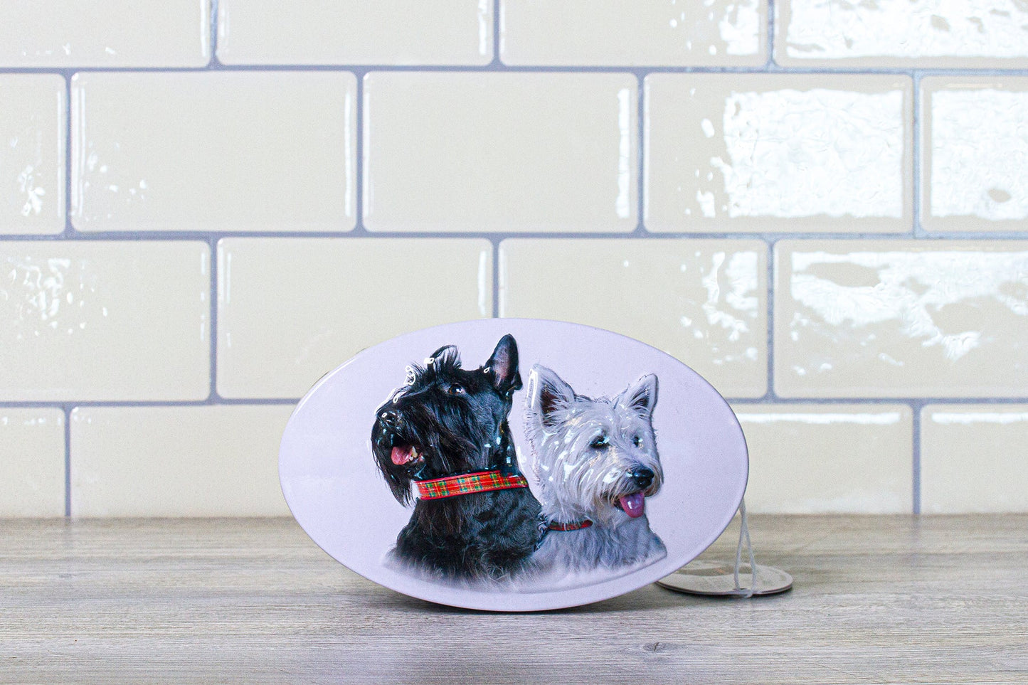 Gardiners Scottie Dog Oval Vanilla Fudge Tin - Ackroyd's Scottish Bakery