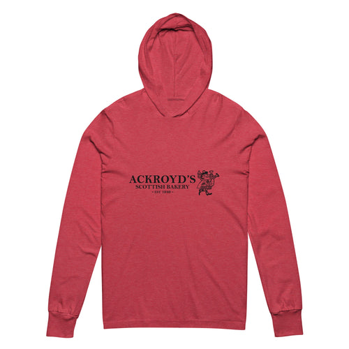 Ackroyd's Bagpiper Hooded Long - sleeve Tee - Ackroyd's Scottish Bakery