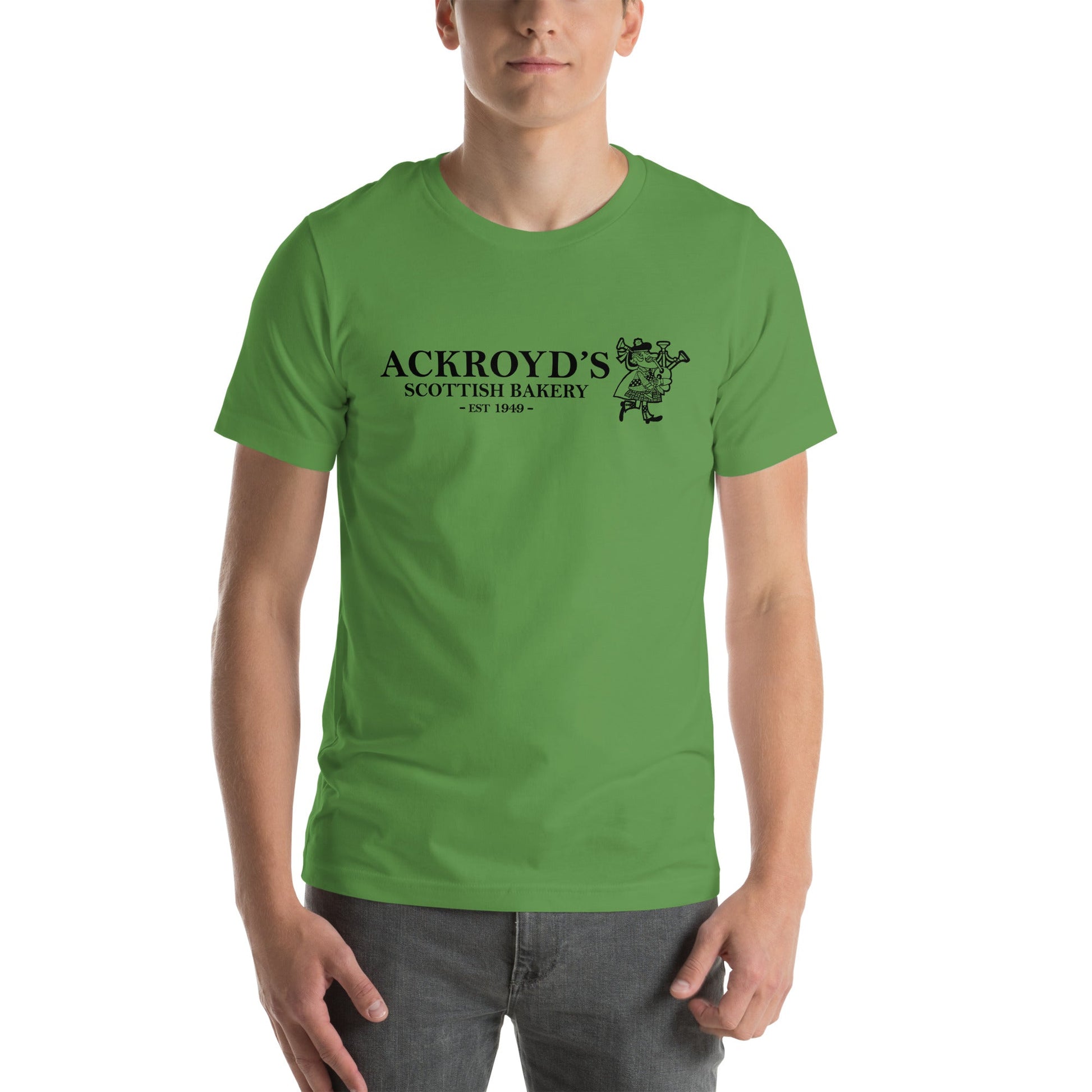 Ackroyd's Bakery Bagpiper Unisex t - shirt - Ackroyd's Scottish Bakery