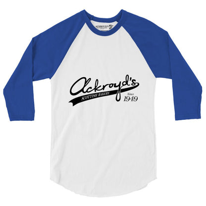 Ackroyd's Baseball Logo 3/4 Sleeve Raglan Shirt - Ackroyd's Scottish Bakery