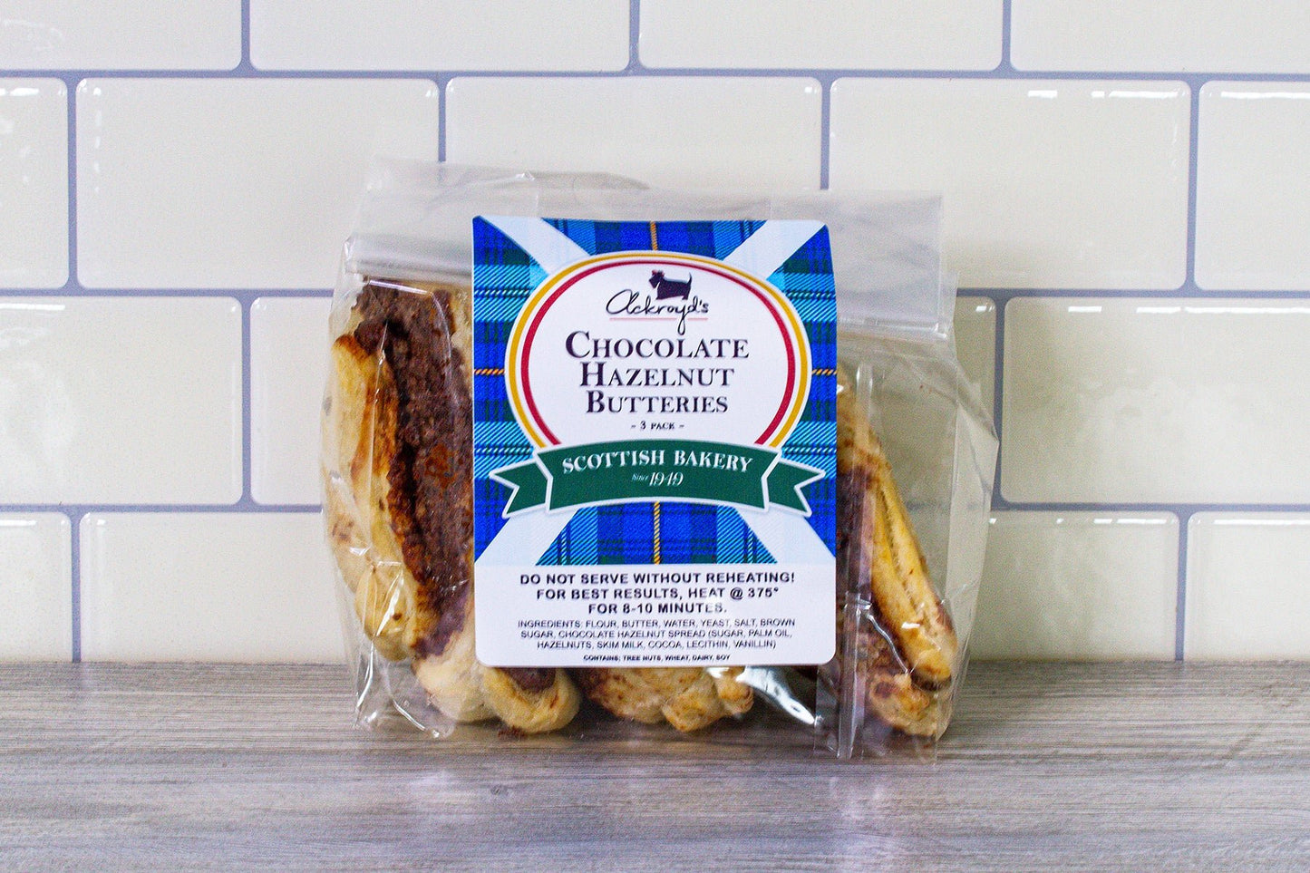 Ackroyd's Chocolate Hazelnut Aberdeen Butteries - Ackroyd's Scottish Bakery