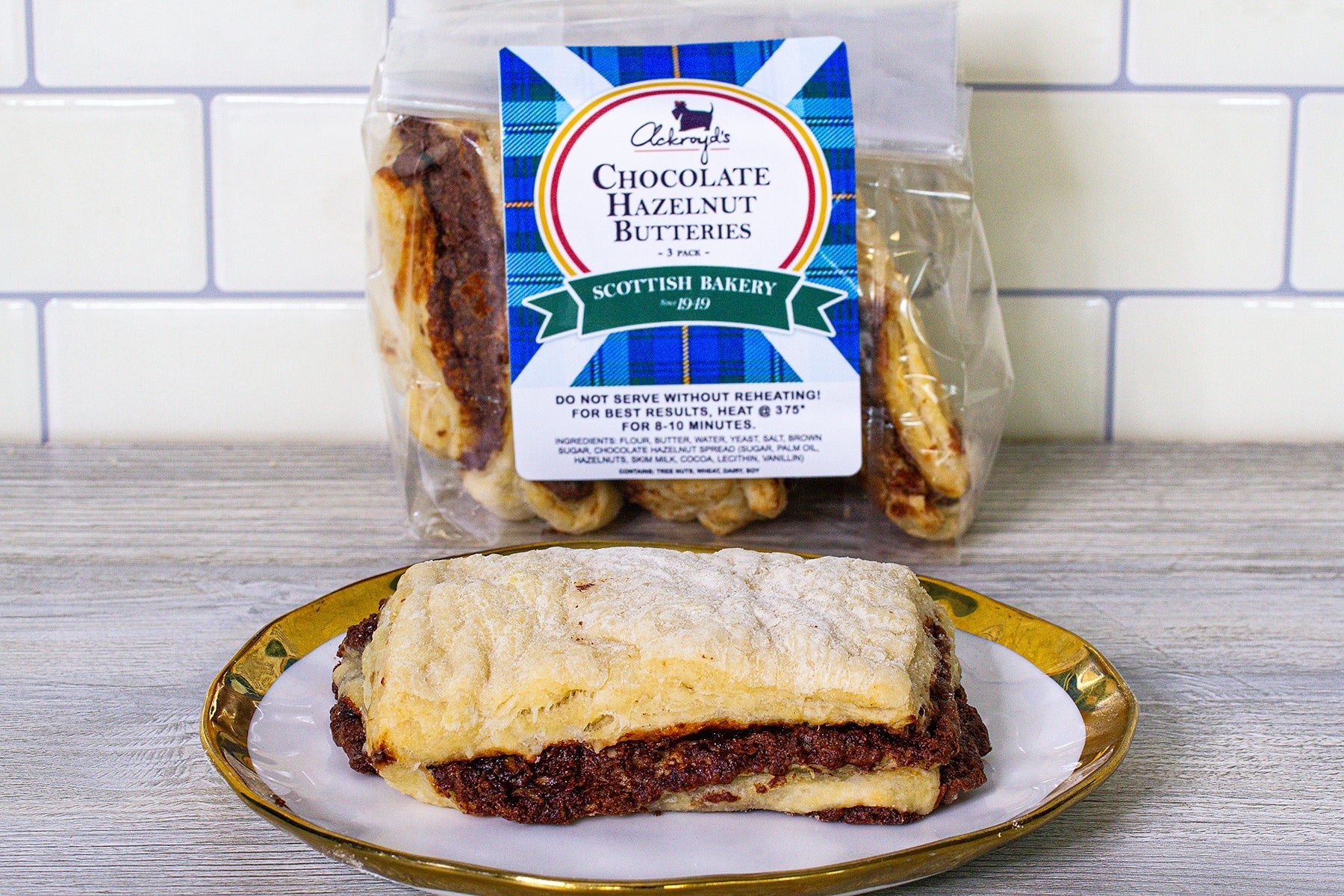 Ackroyd's Chocolate Hazelnut Aberdeen Butteries - Ackroyd's Scottish Bakery