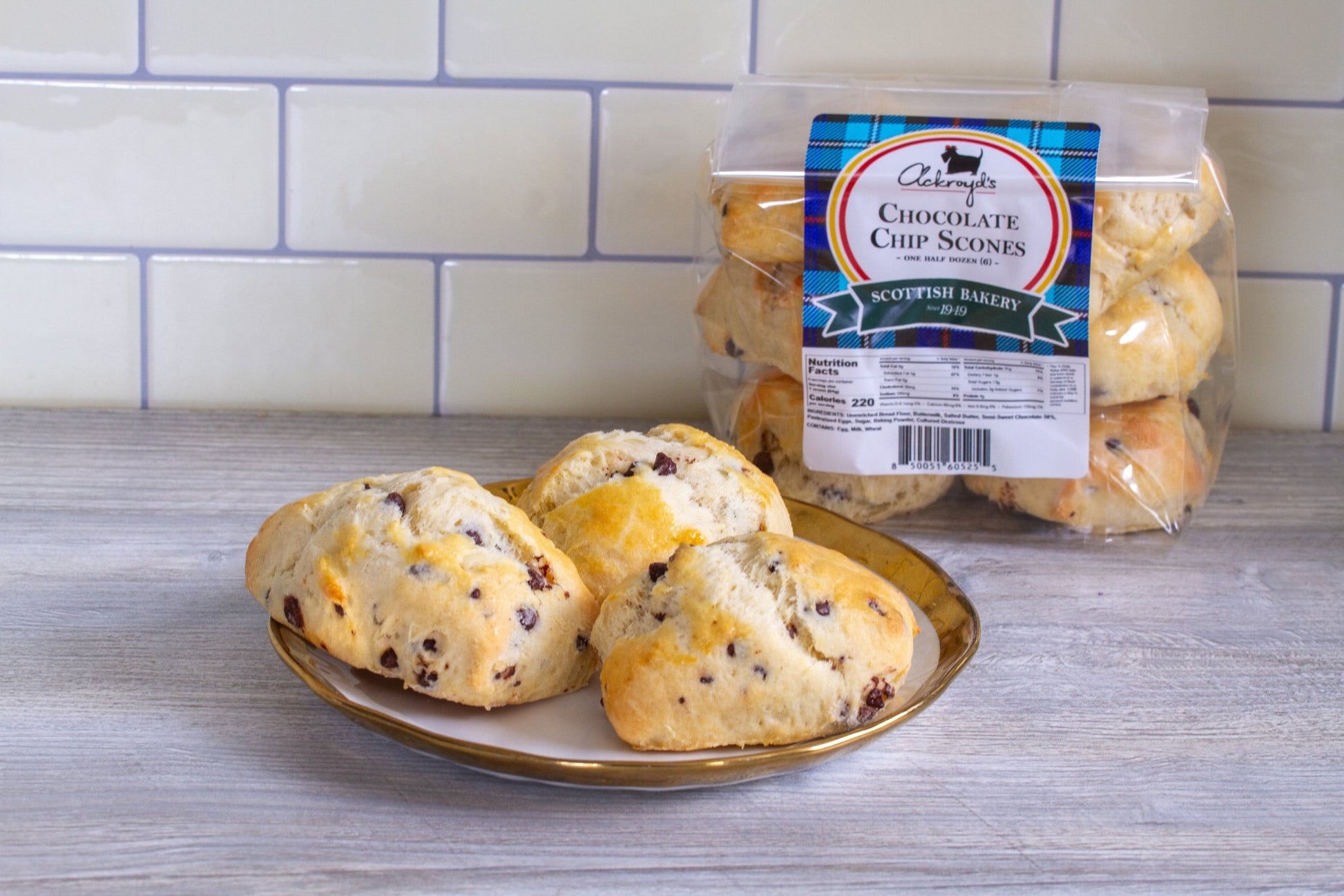 Ackroyd's Scones: Chocolate Chip (6 Pack) - Ackroyd's Scottish Bakery