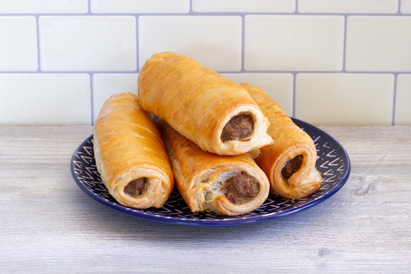 Ackroyd's Traditional Beef Sausage Rolls (4 Pack) - Ackroyd's Scottish Bakery