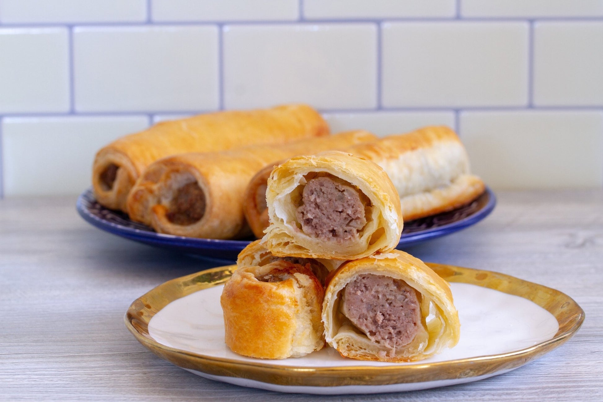 Ackroyd's Traditional Beef Sausage Rolls (4 Pack) - Ackroyd's Scottish Bakery