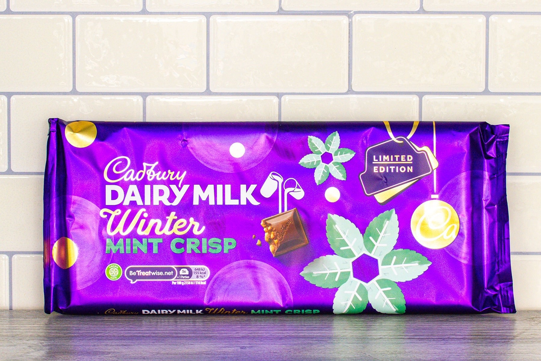 Cadbury Dairy Milk Winter Mint Crisp Bar - Ackroyd's Scottish Bakery