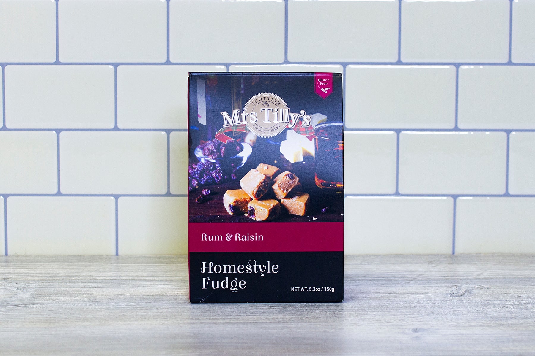 Mrs Tilly's Rum and Raisin Homestyle Fudge - Ackroyd's Scottish Bakery