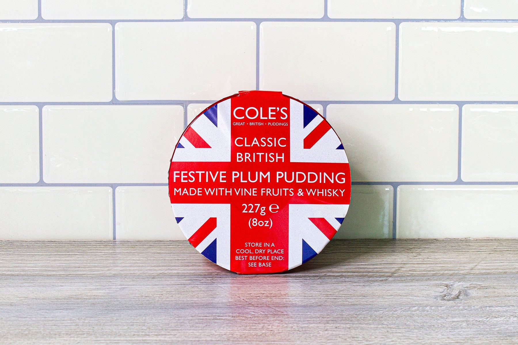 Cole's British Festive Plum Pudding (Union Jack) - Ackroyd's Scottish Bakery